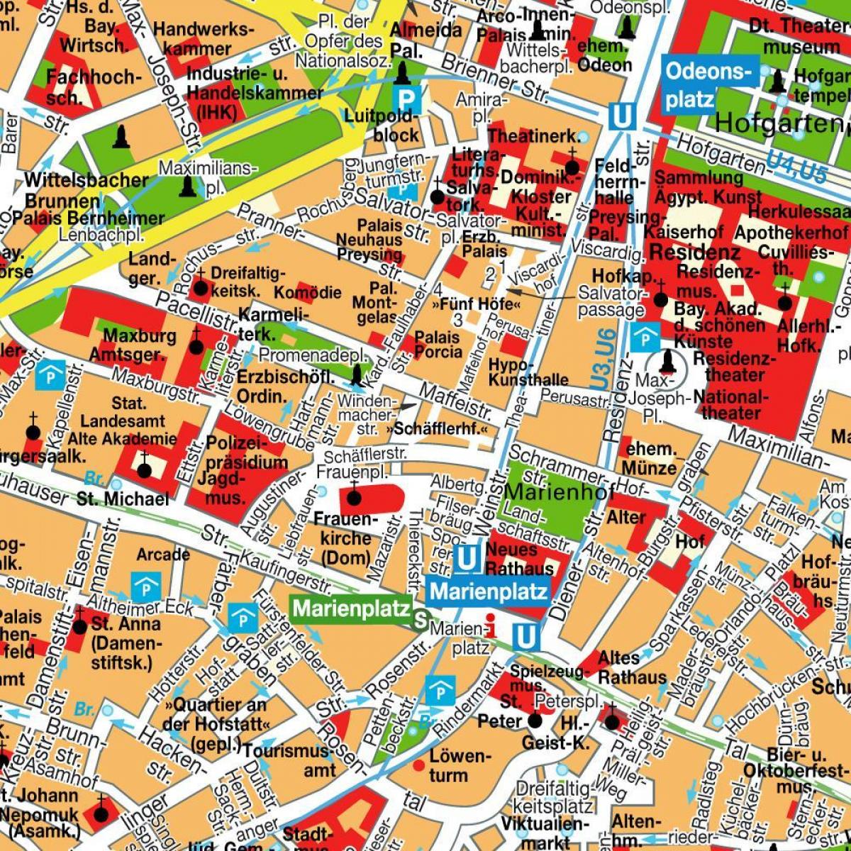 peta jalan munich pusat bandar
