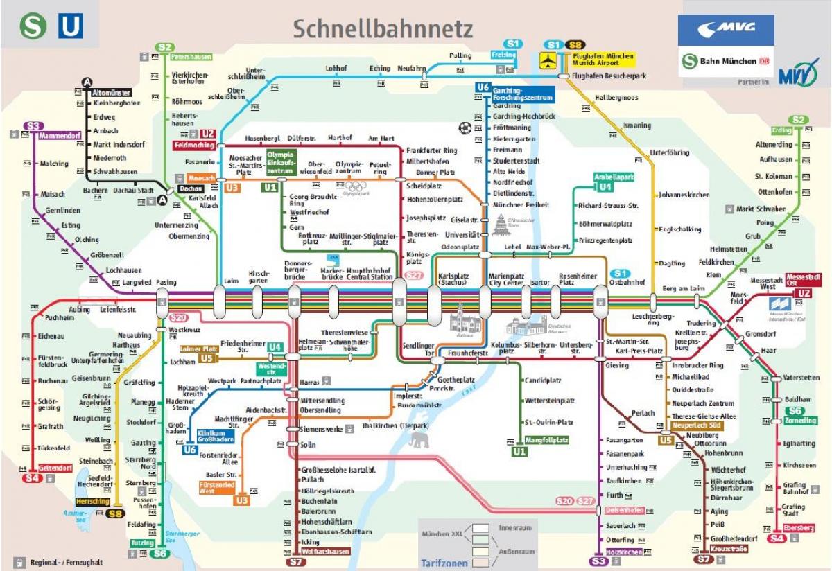 munich s1 peta kereta api