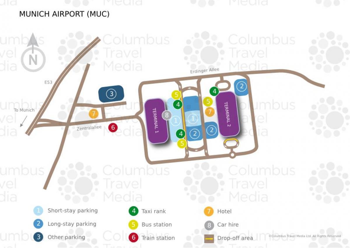 Peta munich bandara stasiun kereta api
