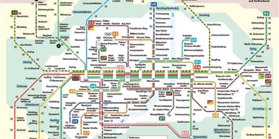 Munich stesen kereta api peta