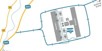 Munich kereta sewa lapangan terbang peta