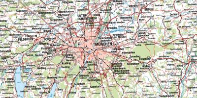 Peta munich dan sekitar kota